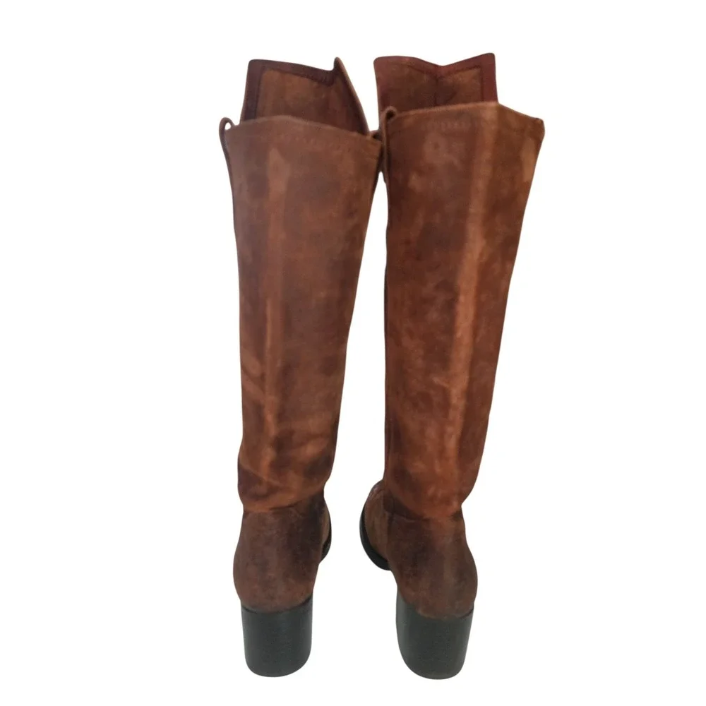 Frye Autumn Shield Tall Riding Boot Suede Brown Over The Knee 9.5 3475210-RDD